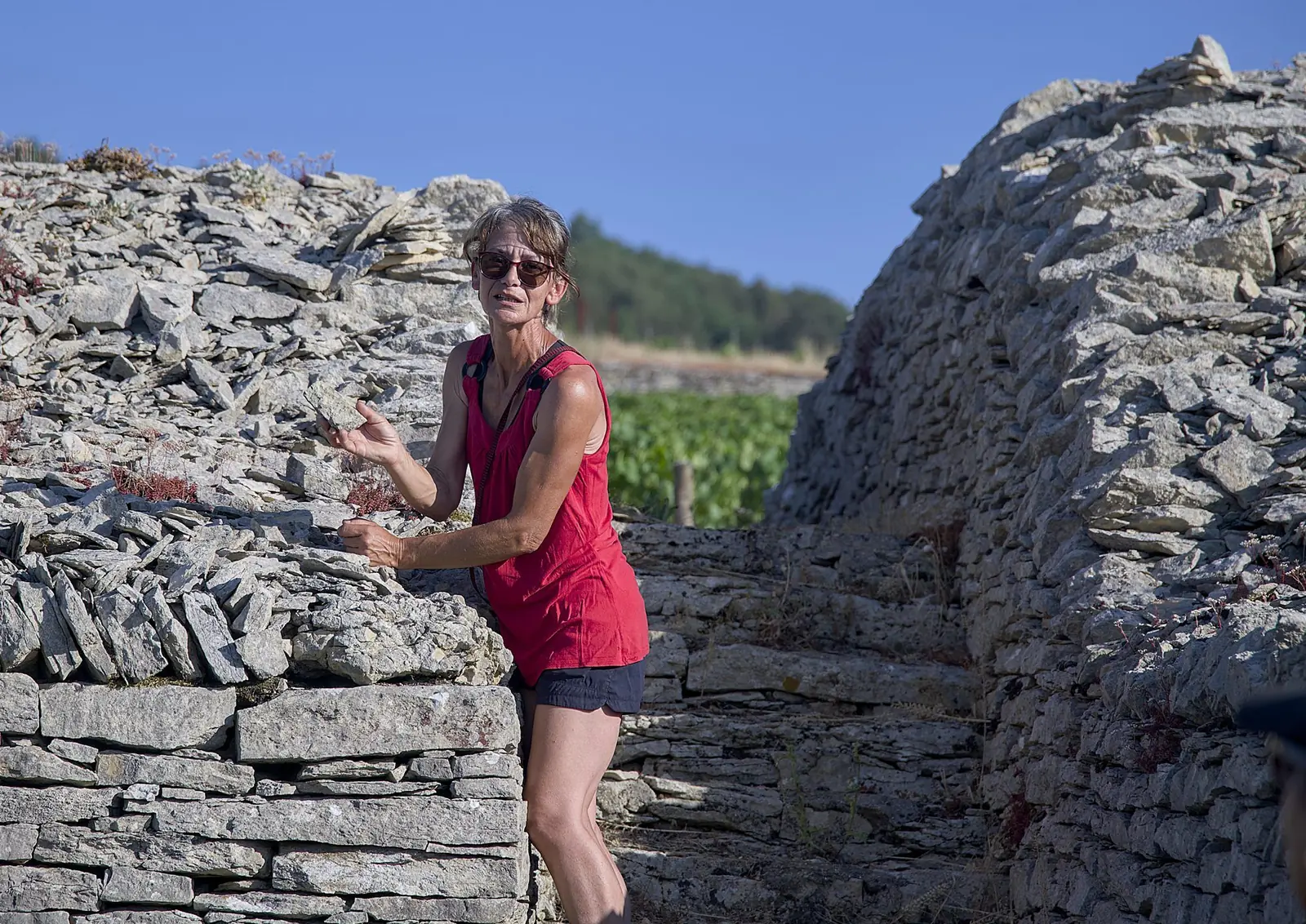 Sur les pas du vigneron, während des Besuchs